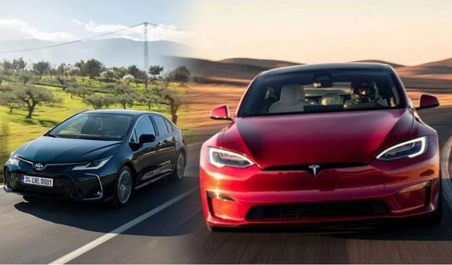 Tesla elektrikli  otomobilde  dünya liderliğine oynuyor!Toyotayı tahtından etti!