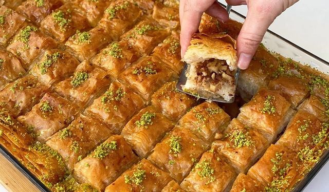 Hazır yufka ile baklava tarifi…