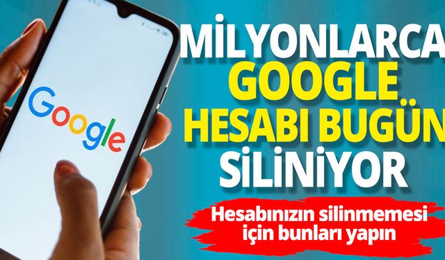 Google bugün itibariyle aktif olmayan hesapları silecek!