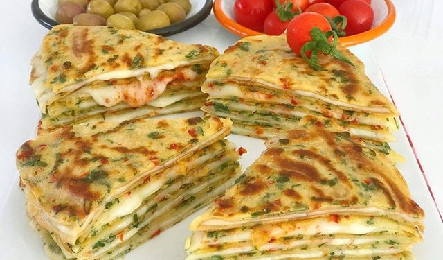 Sadece 15 dakikada: Krep Börek tarifi