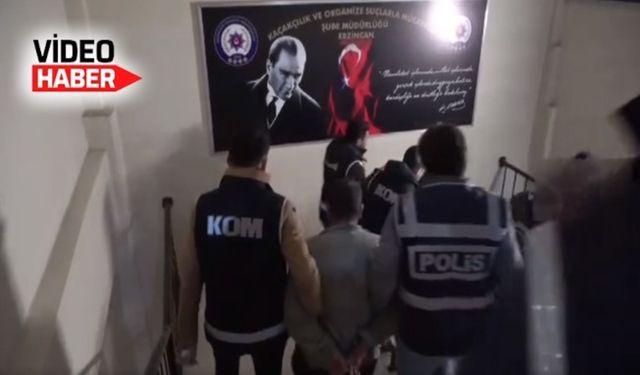 Erzincan’da 4 şüpheli şahıs gözaltına alındı