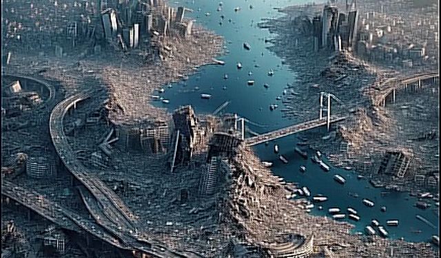 Olası İstanbul depremini yapay zeka resmetti, görüntüler sosyal medyada dehşete düşürdü