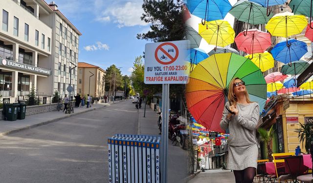 Erzincan'a şemsiyeli sokak kazandırılacak