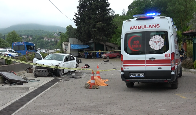 Yalova’da feci kaza:1 ölü 7 yaralı