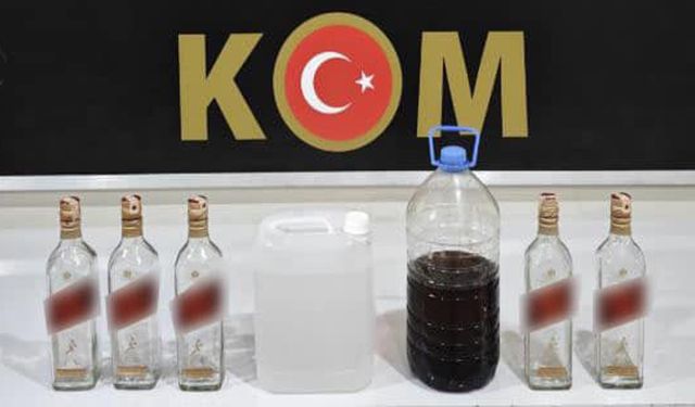 Erzincan'da satışa hazır el yapımı alkol ele geçirildi