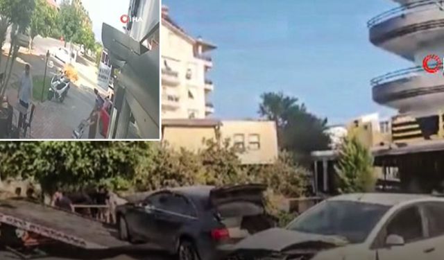 Antalya’da kaza: Aracın motoru yerinden çıktı!