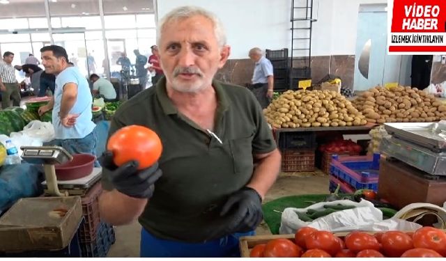 Erzincan kapalı halk pazarında domates rekor seviyeye geldi!