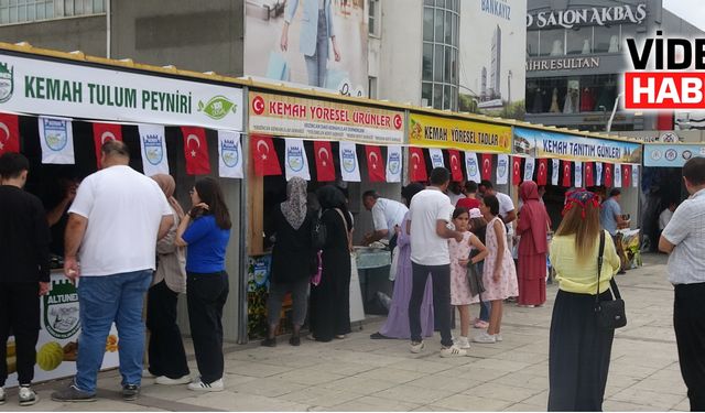 Kemah yöresel ürünler vatandaşların ilgi odağı oldu!