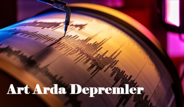 Van'da arka arkaya 7 deprem meydana geldi....