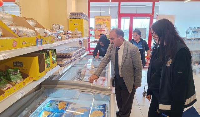 Erzincan’da marketlerde sıkı denetim