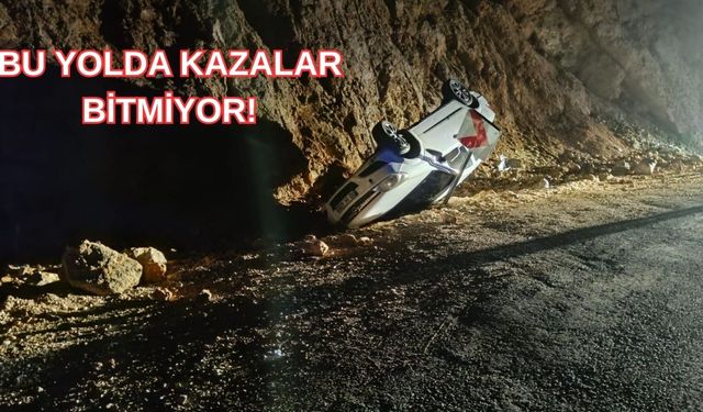 Erzincan’da bu yolda kazalar bitmiyor