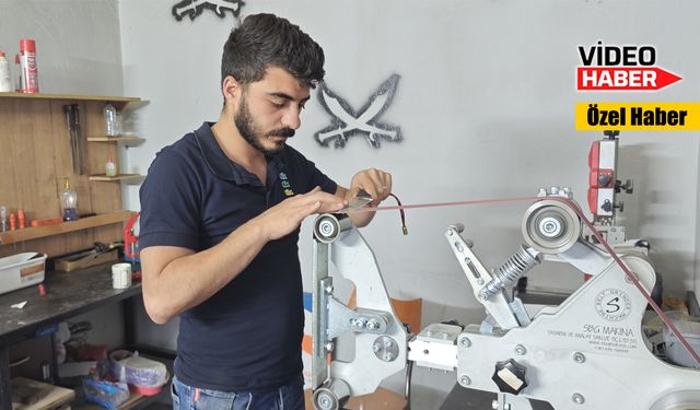 Erzincan’da dede mesleği bıçakçılığı 4 kuşaktır sürdürüyor
