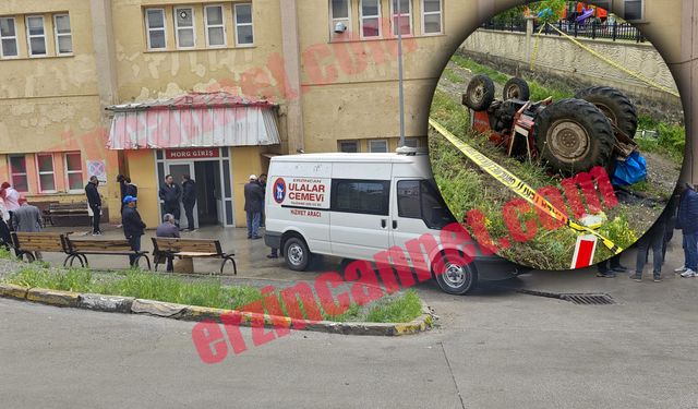 Erzincan’da traktör kazası: 1 ölü