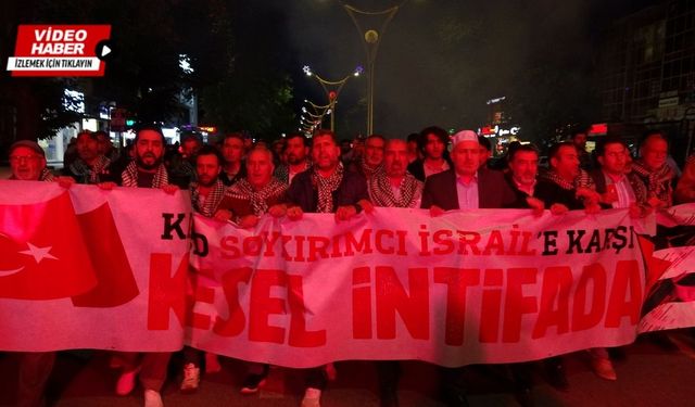 Erzincan’dan Filistin için vicdan yürüyüşü