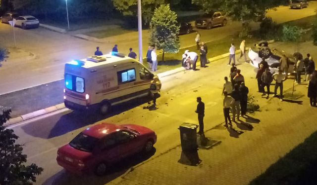 Erzincan’da bu kazadan şans eseri kurtuldular