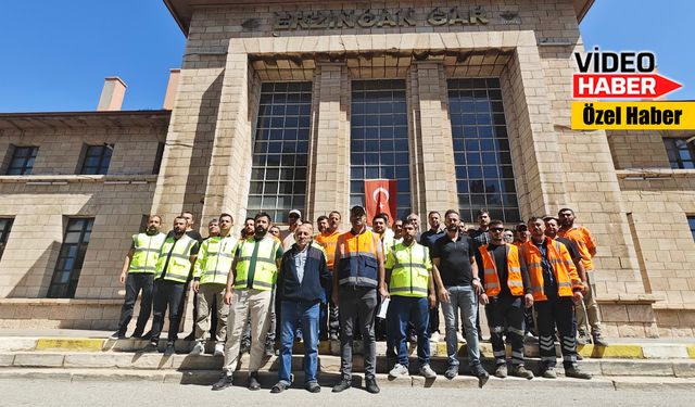 Erzincanlı demiryolu işçilerinin haklı arayışı