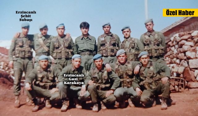 32 yıl önce birisi şehit, diğeri gazi düşmüştü. Şimdi Erzincan’da buluştular