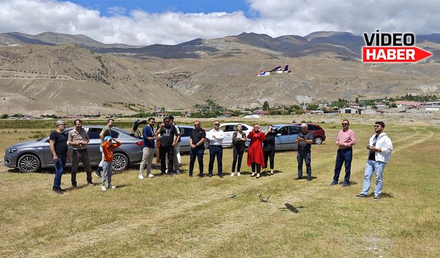 Erzincan’da basın mensuplarına drone gösterisi