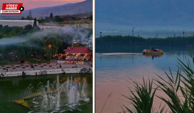 Erzincan Ekşisu Mesire alanından gün batımı görüntüleri