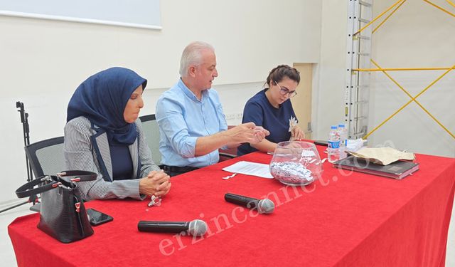 Erzincan’da 460 işçinin kura çekimleri yapılıyor