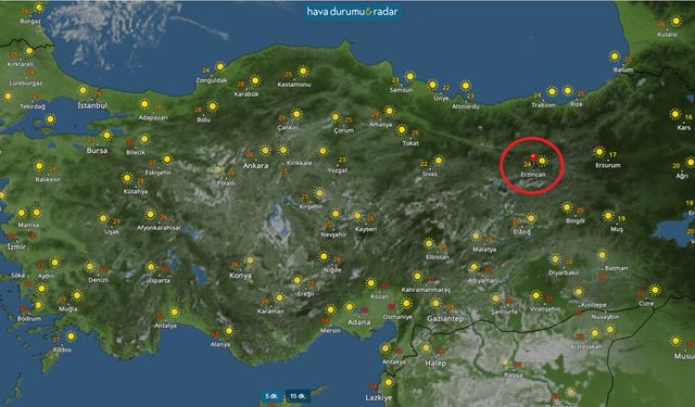 Erzincan'da kaç gün sonra yağışlar yeniden başlayacak?