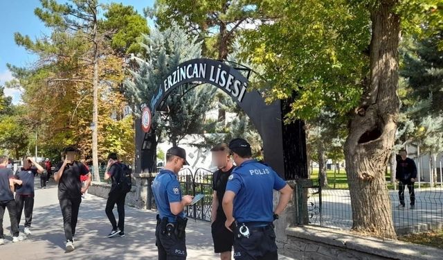 Erzincan'da okul çevresindeki binlerce kişiye sorgu