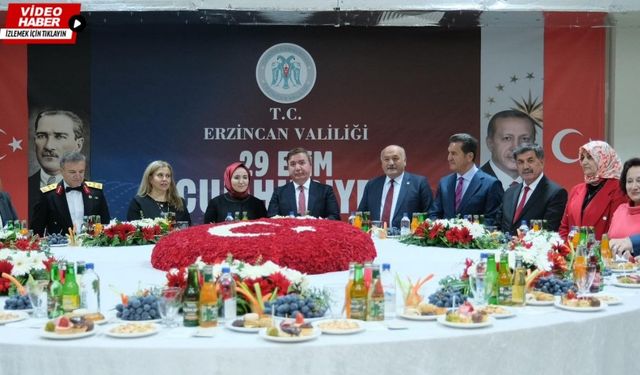 Erzincan’da Cumhuriyet coşkusu: Görkemli resepsiyonla kutlandı