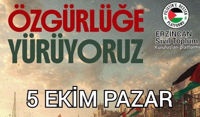 Erzincan’dan çağrı: “Özgürlüğe Yürüyoruz”