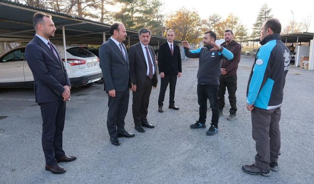 Başkan Aksun Erzincan UMKE'de...