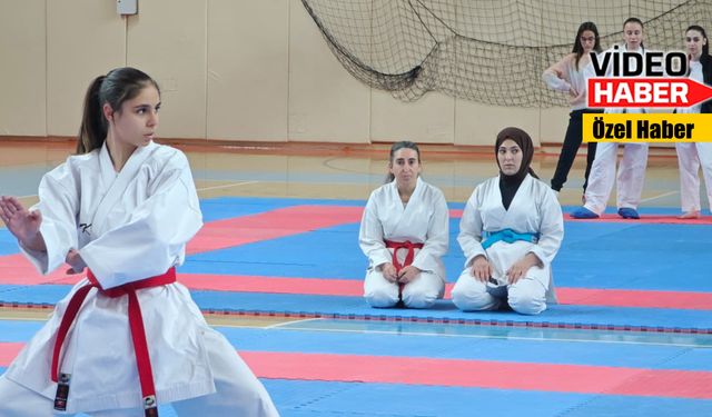 Erzincan’da 168 karateci katıldı