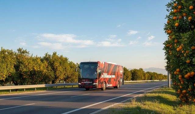 Kırmızı siyahlılar Adana yolunda puan peşinde..