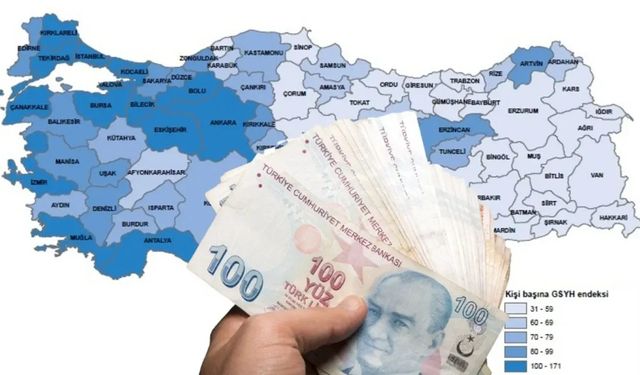 Erzincan'da kişi başına kaç TL düşüyor?