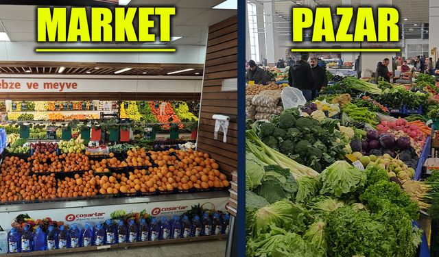 Erzincan’da market ve Pazar fiyatlarını kıyasladık. İşte fiyatlar