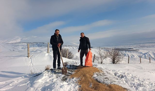 Erzincanlı muhtar yaban hayatı unutmadı