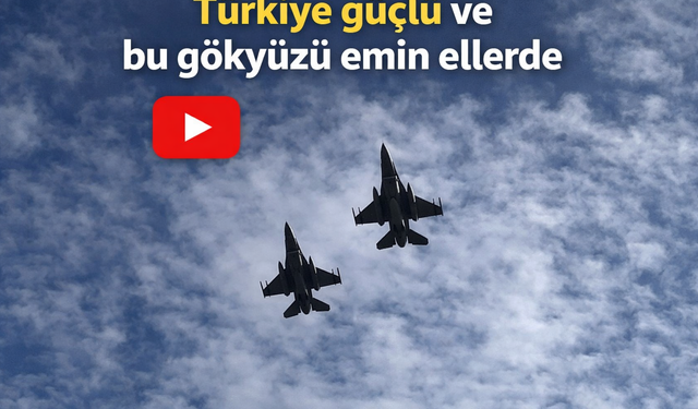 Erzincan semalarında muharip uçaklar nefes kesti