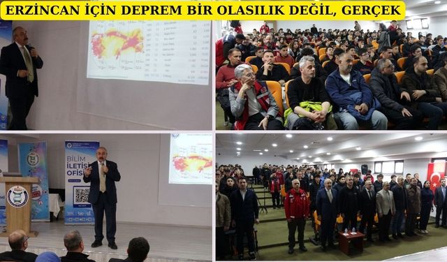 Erzincan’da depremle ilgili doğru sanılan büyük yanlışlar anlatıldı