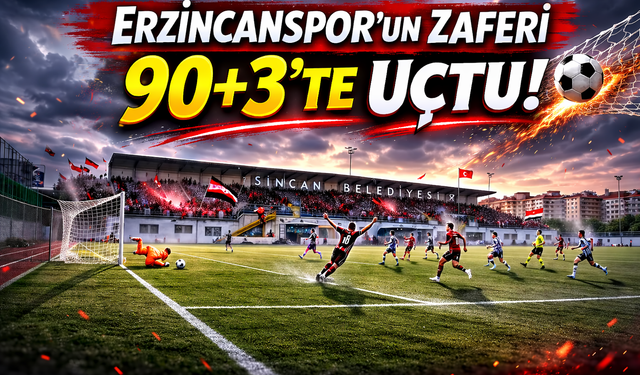 24 Erzincanspor'da 90+3’te gelen şok!