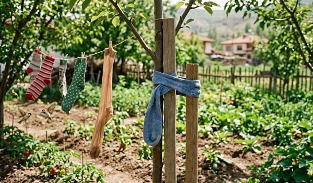 Erzincanlılar Mart ve Nisan ayında çoraplarınızı çöpe değil bahçeye atın