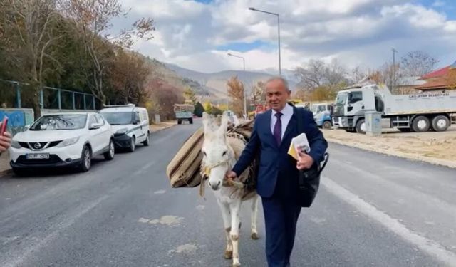 Eşekli Dostoyevski Erzincan'da 1100 çocuğa daha kavuşacak