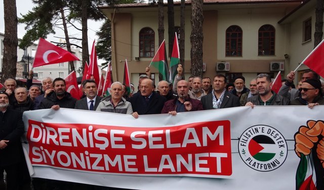 Erzincan’da Tek Yürek: Milletvekili, Sivil Toplum Ve Halk Filistin İçin Saf Tuttu!