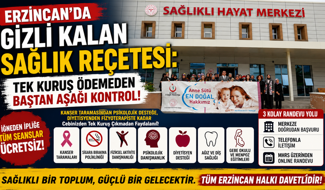 Erzincan’da Gizli Kalan Sağlık Reçetesi: Tek Kuruş Ödemeden Baştan Aşağı Kontrol!