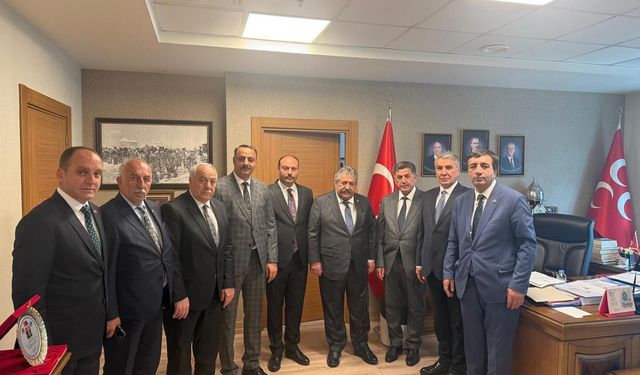 Erzincanlı MHP'li Başkanlar Genel Merkez'de...