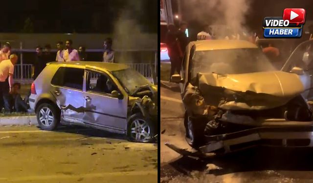Erzincan'da 5 Kişinin Yaralandığı Kazaya Ait Görüntüler...