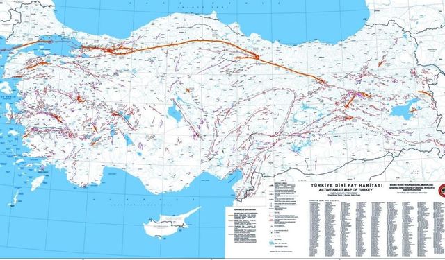 MTA’dan Diri Fay Güncellemesi: Türkiye’de 215 Yeni Fay Hattı Tespit Edildi
