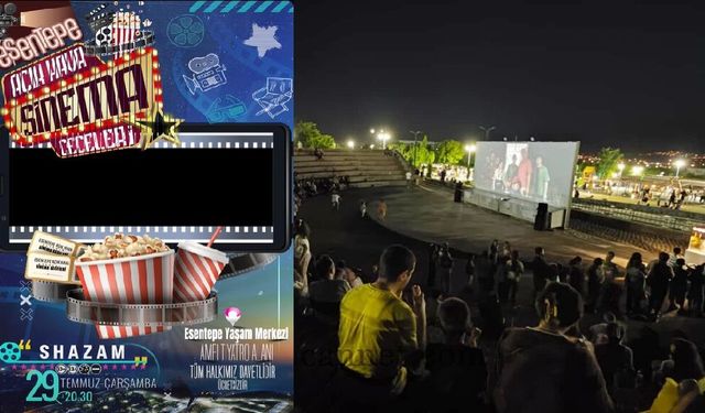 Erzincan Esentepe’de Açık Hava Sinema Geceleri Devam Edecek