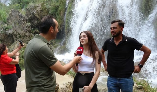 Girlevik Şelalesi'ne Ziyaretçi Akını!
