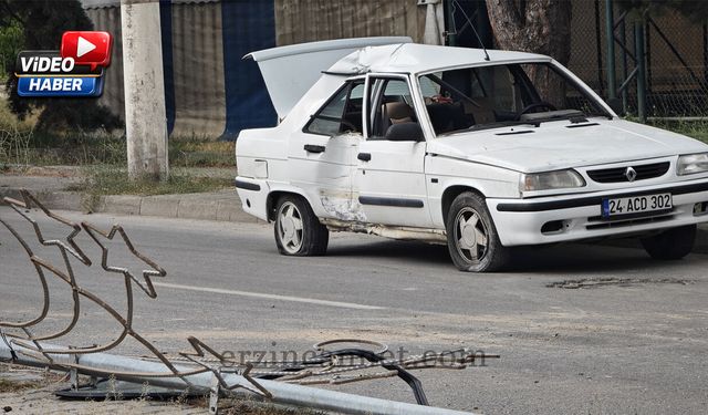 Erzincan’da Pert Olan Araçtan Yaralı Kurtuldular