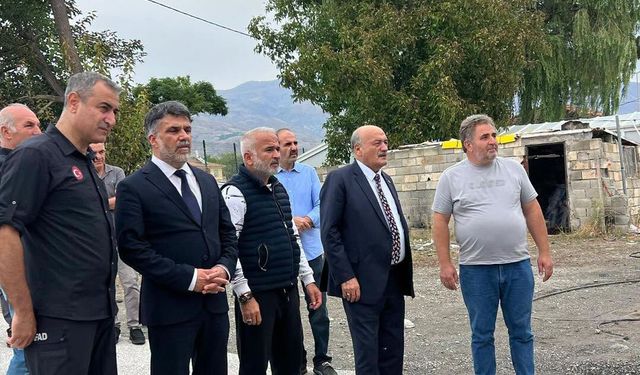 Erzincan’da Yangın Mağduru Esnaf İçin Seferberlik