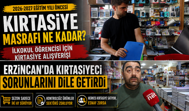 Erzincan’da Kırtasiye Masrafı Ne Kadar? Esnaf Sektörün Sorunlarını Anlattı