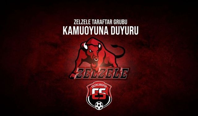 Erzincanspor Zelzele Taraftar Grubu’ndan Çağrı!